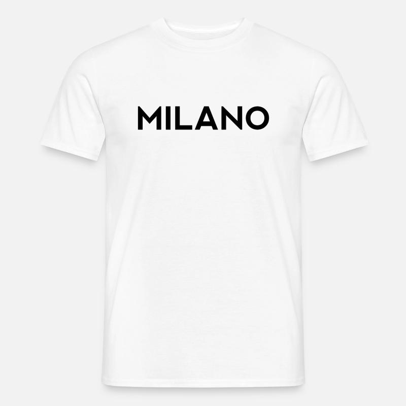 Milano Mailand - Männer T-Shirt - Weiß