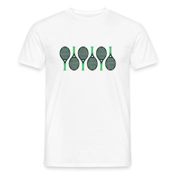padel padeltennis paddel padel tennis padel player - Men's T-Shirt - white - Front - AI Model Male 178 dark (178cm)