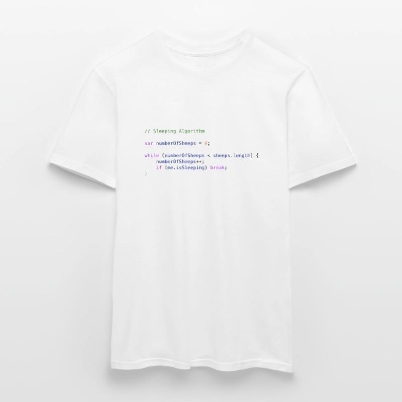Programmierer Code Schäfchen zählen Logik Männer T-Shirt