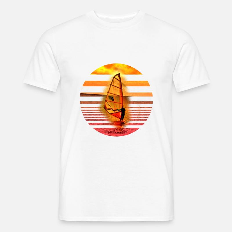 Windsurfer - Männer T-Shirt - Weiß