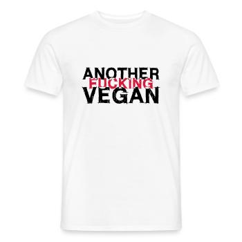 UN AUTRE VEGAN FUCKING - T-shirt homme - blanc - Devant - AI Model Male 178 dark (178cm)