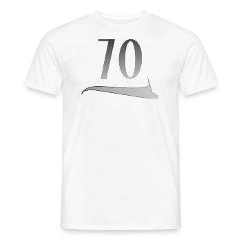 70. Geburtstag siebzigster 70 Jubiläum - Männer T-Shirt - Weiß - Vorne - AI Model Male 178 dark (178cm)