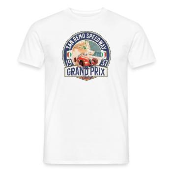 San Remo speedway grand prix - T-shirt homme - blanc - Devant - AI Model Male 178 dark (178cm)