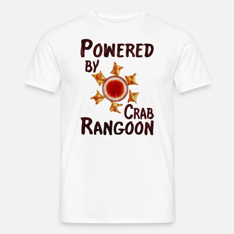 Propulsé par crab rangoon - T-shirt homme - blanc
