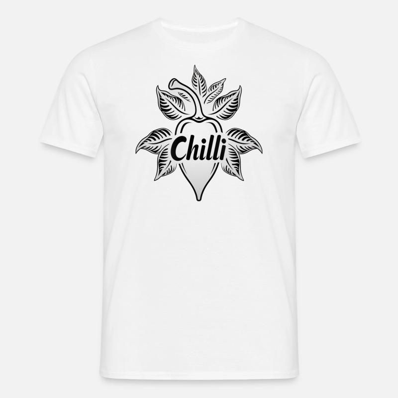 be Chilli - Männer T-Shirt - Weiß