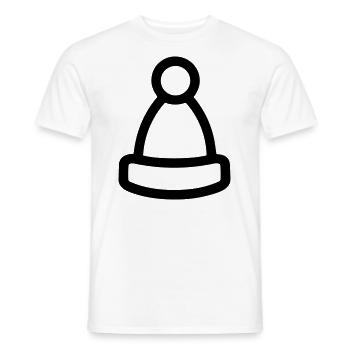 Christmas hat - Men's T-Shirt - white - Front - AI Model Male 178 dark (178cm)