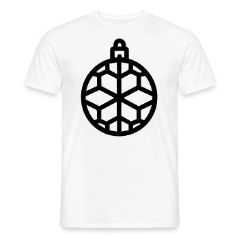 Boule de Noël - T-shirt homme - blanc - Devant - AI Model Male 178 dark (178cm)