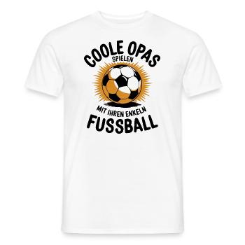 Opa Enkel Fußball - Männer T-Shirt - Weiß - Vorne - AI Model Male 178 dark (178cm)