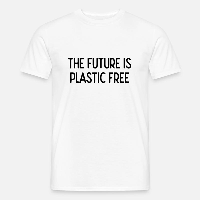 the FUTURE IS plastic free Without plastic FFF - Men’s T-shirt - white