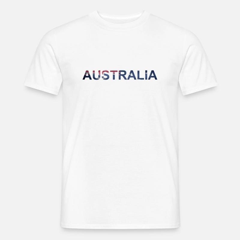 Australien - Männer T-Shirt - Weiß