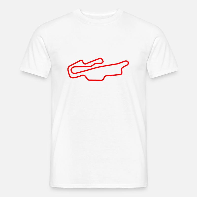 Mugello Circuit - Customize mit Ihrem eigenen Text - Männer T-Shirt - Weiß