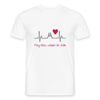 2541614 10819764 Koeln - Männer T-Shirt - Weiß - Vorne - AI Model Male 178 dark (178cm)