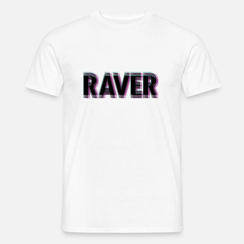 Raver - Männer T-Shirt - Weiß