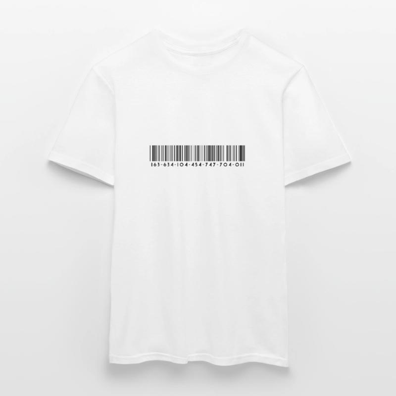 Barcode - Strichcode - Streifen - Codes Männer T-Shirt