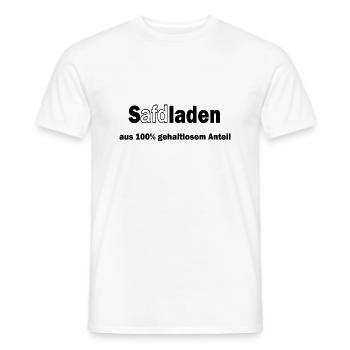 Safdladen afd gegen lustig nazis raus hipster - Männer T-Shirt - Weiß - Vorne - AI Model Male 178 dark (178cm)