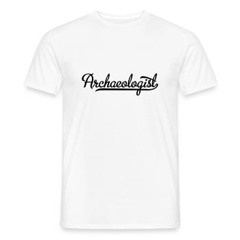 Archäologe - Männer T-Shirt - Weiß - Vorne - AI Model Male 178 dark (178cm)