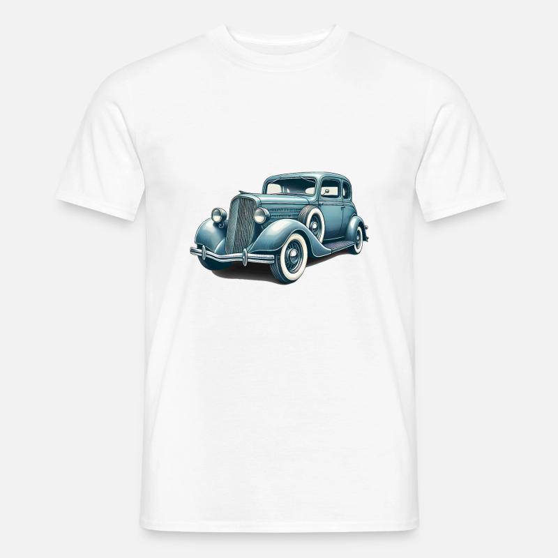 Oldtimer Oldtimer Illustration - Männer T-Shirt - Weiß