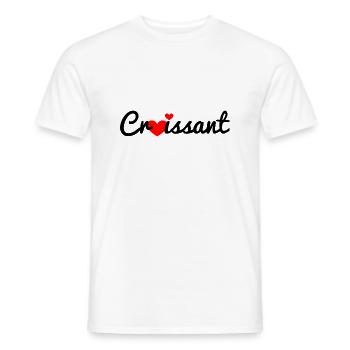 croissant - Männer T-Shirt - Weiß - Vorne - AI Model Male 178 dark (178cm)
