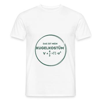 Kostüm Kugel - Männer T-Shirt - Weiß - Vorne - AI Model Male 178 dark (178cm)