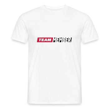 Membre de l'équipe - T-shirt homme - blanc - Devant - AI Model Male 178 dark (178cm)