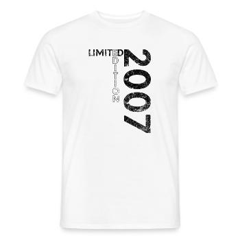 Limited Edition 2007 18th Birthday Gift - Men's T-Shirt - white - Front - AI Model Male 178 dark (178cm)