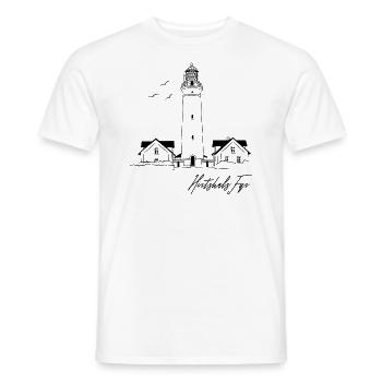 Danemark Hirtshals Lighthouse Holidays - T-shirt homme - blanc - Devant - AI Model Male 178 dark (178cm)