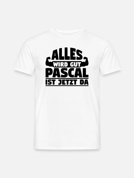 Alles wird gut Pascal ist jetzt da - Männer T-Shirt - Weiß