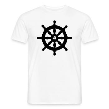 Ships wheel - Männer T-Shirt - Weiß - Vorne - AI Model Male 178 dark (178cm)
