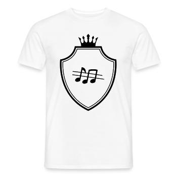 Armoiries de partitions - T-shirt homme - blanc - Devant - AI Model Male 178 dark (178cm)