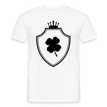 Armoiries du trèfle - T-shirt homme - blanc - Devant - AI Model Male 178 dark (178cm)