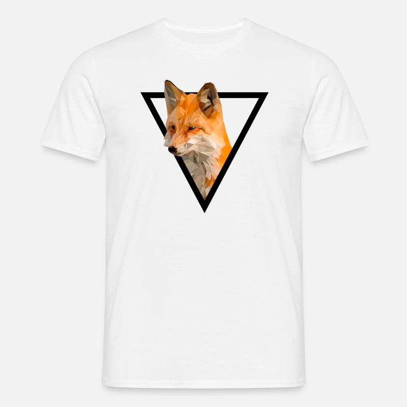 Fuchs - Männer T-Shirt - Weiß