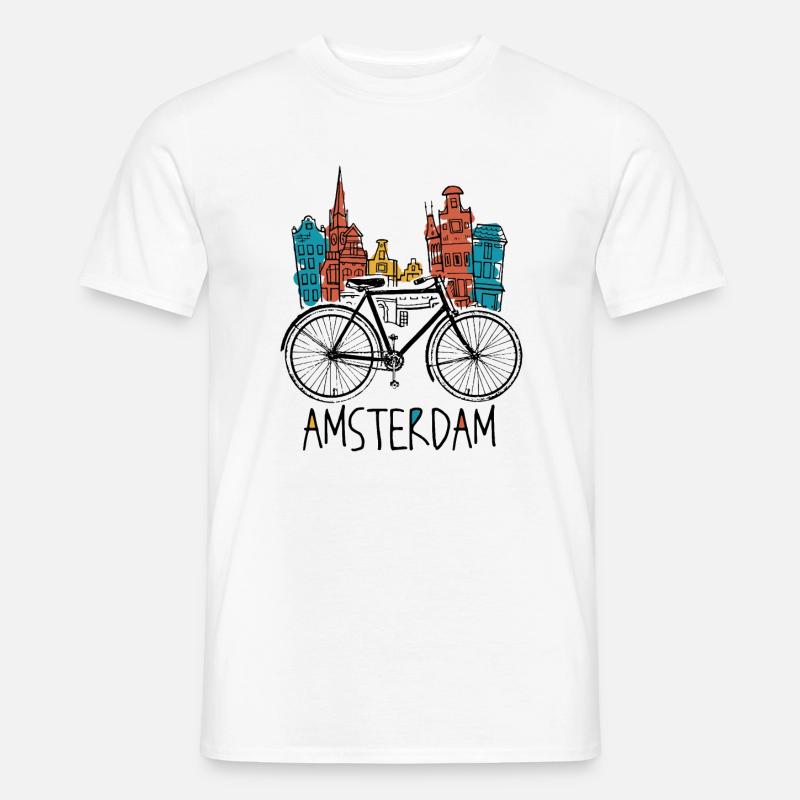 Amsterdam - Männer T-Shirt - Weiß