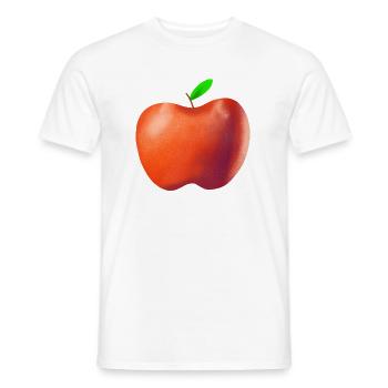 Belle pomme - T-shirt homme - blanc - Devant - AI Model Male 178 dark (178cm)