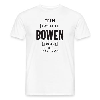 Bowen Powered ist alles, was Bowen Name - Männer T-Shirt - Weiß - Vorne - AI Model Male 178 dark (178cm)