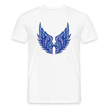 aile aille ange 1 06 - T-shirt homme - blanc - Devant - AI Model Male 178 dark (178cm)