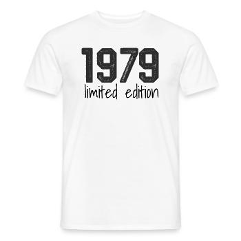 1979 Limited Edition Retro Geburtstag Jahrgang Des - Männer T-Shirt - Weiß - Vorne - AI Model Male 178 dark (178cm)