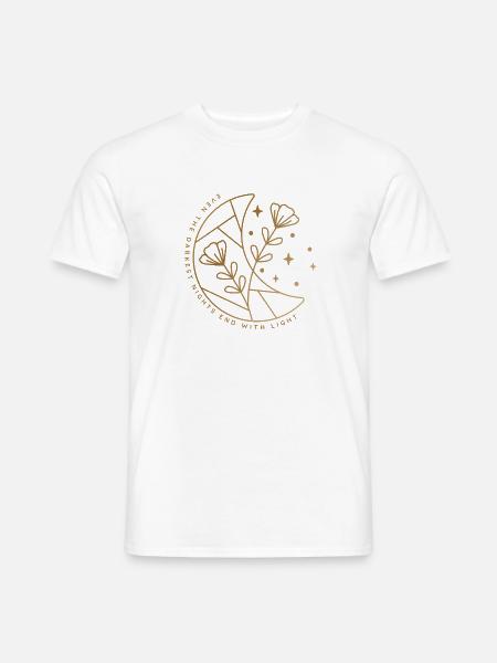 Moonlit Hope - Männer T-Shirt - Weiß