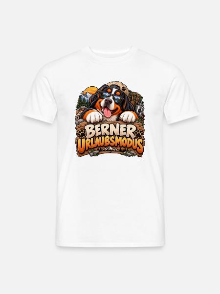 Berner Urlaubsmodus - Männer T-Shirt - Weiß
