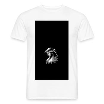 Jesus Christus Christian Believer Religiöser - Männer T-Shirt - Weiß - Vorne - AI Model Male 178 dark (178cm)