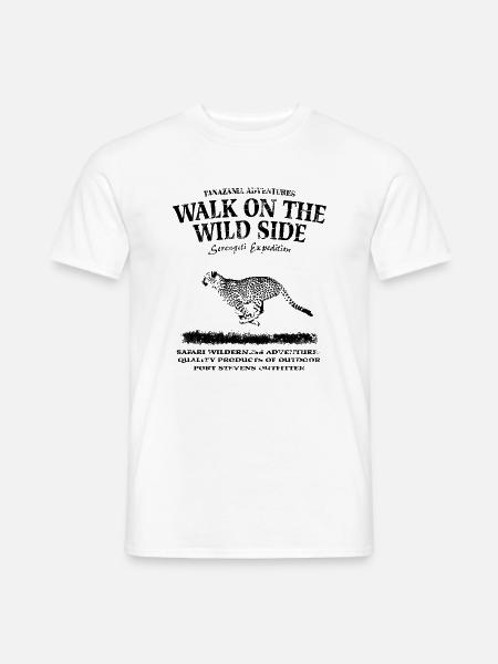 Walk on the wild side - Gepard - Männer T-Shirt - Weiß