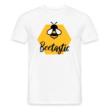 Beetastic - Männer T-Shirt - Weiß - Vorne - AI Model Male 178 dark (178cm)