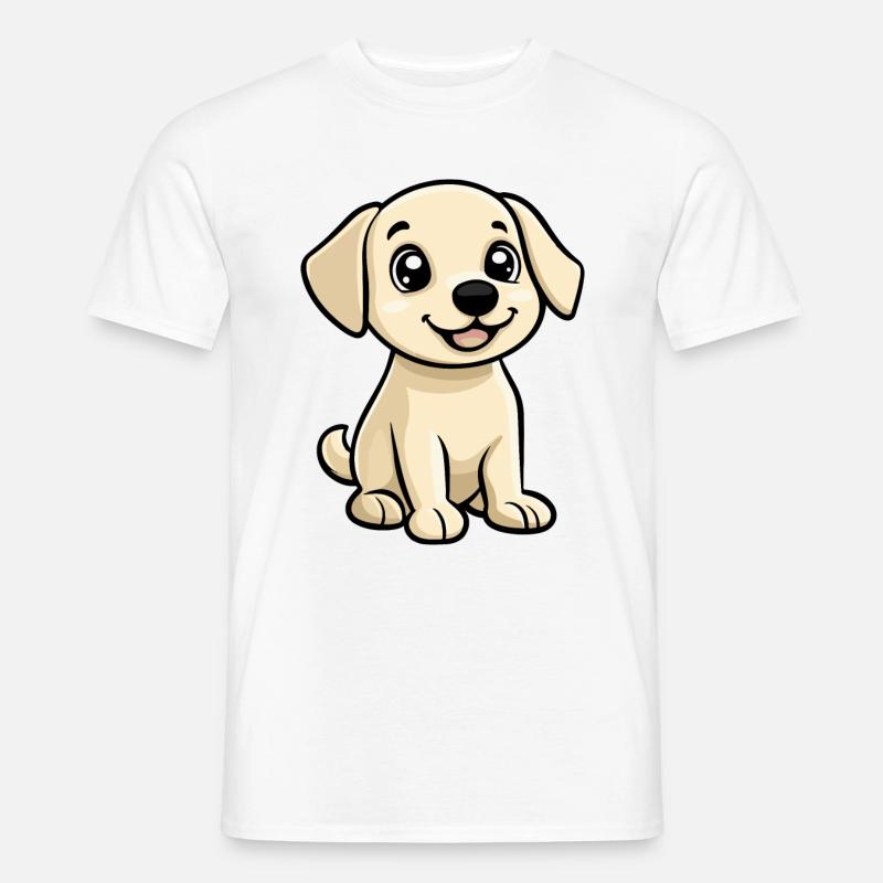 Labrador Dog Comic Cute - Men's T-Shirt - white