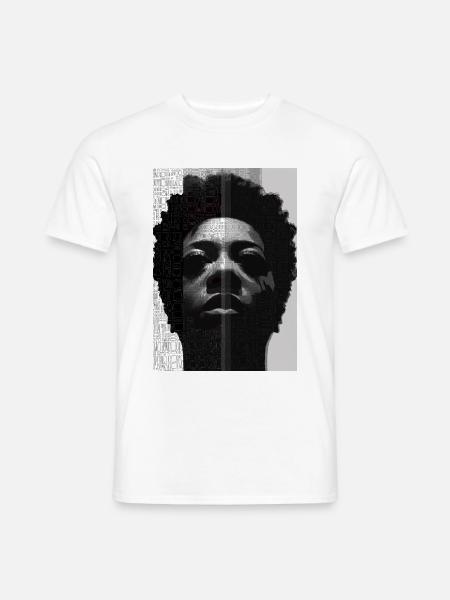 Afro Mädchen - Männer T-Shirt - Weiß