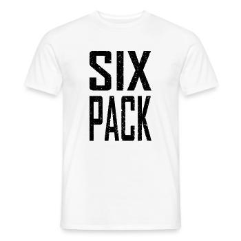Sixpack - Männer T-Shirt - Weiß - Vorne - AI Model Male 178 dark (178cm)