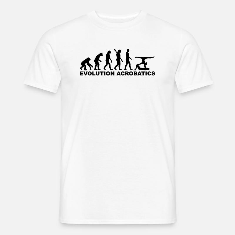 Akrobatik - Männer T-Shirt - Weiß