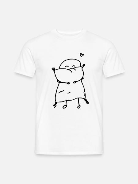 ich und mein Kissen - Männer T-Shirt - Weiß