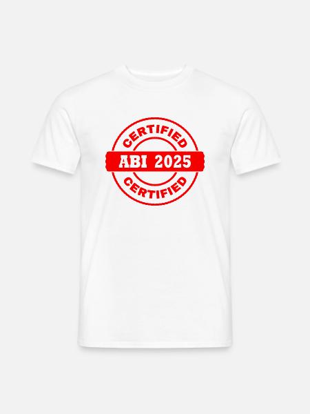 Abi 2025 - Männer T-Shirt - Weiß