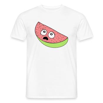 Melone - Männer T-Shirt - Weiß - Vorne - AI Model Male 178 dark (178cm)