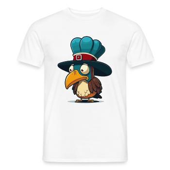 Gâterie de Thanksgiving - T-shirt homme - blanc - Devant - AI Model Male 178 dark (178cm)