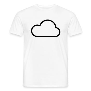 Clouds - Men's T-Shirt - white - Front - AI Model Male 178 dark (178cm)